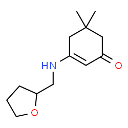 ChemSpider 2D Image | 5,5-Dimethyl-3-[(tetrahydro-2-furanylmethyl)amino]-2-cyclohexen-1-one | C13H21NO2