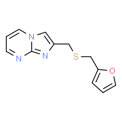 ChemSpider 2D Image | 2-[(2-furanylmethylthio)methyl]imidazo[1,2-a]pyrimidine | C12H11N3OS