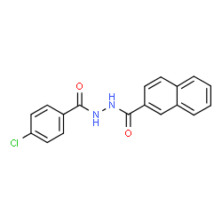 ChemSpider 2D Image | N'-(4-Chlorobenzoyl)-2-naphthohydrazide | C18H13ClN2O2