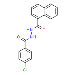 ChemSpider 2D Image | N'-(4-Chlorobenzoyl)-1-naphthohydrazide | C18H13ClN2O2