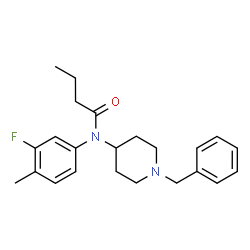 ChemSpider 2D Image | N-(1-Benzyl-4-piperidinyl)-N-(3-fluoro-4-methylphenyl)butanamide | C23H29FN2O