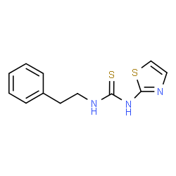 ChemSpider 2D Image | 1-(2-Phenylethyl)-3-(1,3-thiazol-2-yl)thiourea | C12H13N3S2