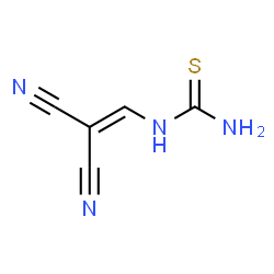 ChemSpider 2D Image | 1-(2,2-Dicyanovinyl)thiourea | C5H4N4S