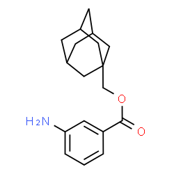 ChemSpider 2D Image | Adamantan-1-ylmethyl 3-aminobenzoate | C18H23NO2