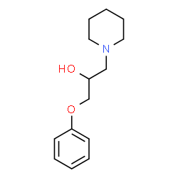 ChemSpider 2D Image | 1-Phenoxy-3-(1-piperidinyl)-2-propanol | C14H21NO2
