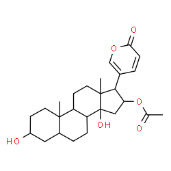 ChemSpider 2D Image | 16-Acetoxy-3,14-dihydroxybufa-20,22-dienolide | C26H36O6