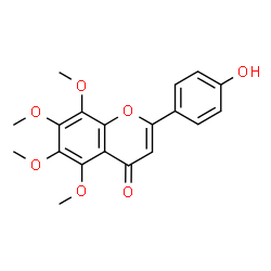ChemSpider 2D Image | 4'-Hydroxy-5,6,7,8-tetramethoxyflavone | C19H18O7