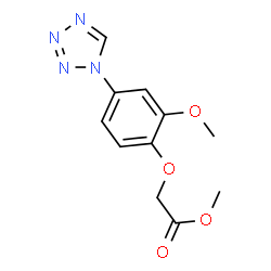 ChemSpider 2D Image | Methyl [2-methoxy-4-(1H-tetrazol-1-yl)phenoxy]acetate | C11H12N4O4