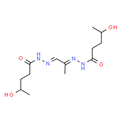 ChemSpider 2D Image | N',N''-(1E,2E)-1,2-Propanediylidenebis(4-hydroxypentanehydrazide) | C13H24N4O4