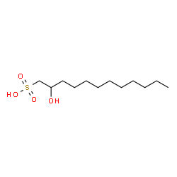 ChemSpider 2D Image | 2-Hydroxy-1-dodecanesulfonic acid | C12H26O4S