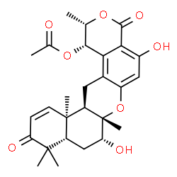 ChemSpider 2D Image | (+)-chrodrimanin B | C27H32O8