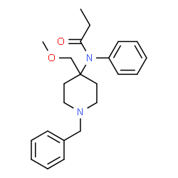 ChemSpider 2D Image | N-[1-Benzyl-4-(methoxymethyl)-4-piperidinyl]-N-phenylpropanamide | C23H30N2O2