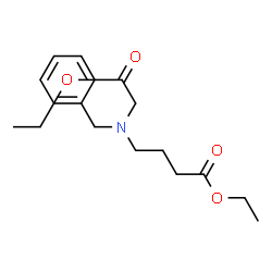 ChemSpider 2D Image | Ethyl 4-(benzyl(2-ethoxy-2-oxoethyl)amino)butyrate | C17H25NO4