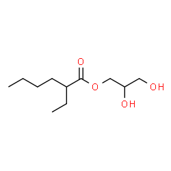 ChemSpider 2D Image | 2,3-Dihydroxypropyl 2-ethylhexanoate | C11H22O4