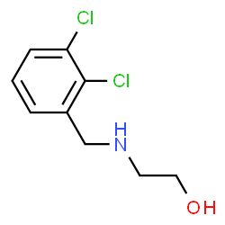 ChemSpider 2D Image | 2-[(2,3-Dichlorobenzyl)amino]ethanol | C9H11Cl2NO