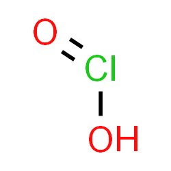 ChemSpider 2D Image | Chlorous acid | HClO2