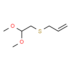 ChemSpider 2D Image | 3-((2,2-Dimethoxyethyl)thio)propene | C7H14O2S