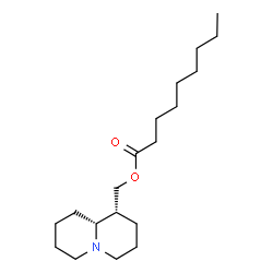 ChemSpider 2D Image | (1R,9aR)-Octahydro-2H-quinolizin-1-ylmethyl nonanoate | C19H35NO2