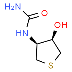 ChemSpider 2D Image | 1-[(3S,4R)-4-Hydroxytetrahydro-3-thiophenyl]urea | C5H10N2O2S