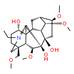 ChemSpider 2D Image | Delsoline | C25H41NO7