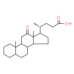 ChemSpider 2D Image | (8xi,9xi,10xi,13xi,14xi,17xi)-12-Oxocholan-24-oic acid | C24H38O3