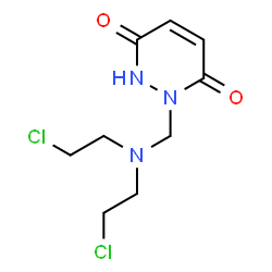 ChemSpider 2D Image | 1-{[Bis(2-chloroethyl)amino]methyl}-1,2-dihydro-3,6-pyridazinedione | C9H13Cl2N3O2