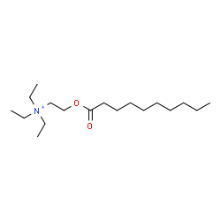 ChemSpider 2D Image | 2-(Decanoyloxy)-N,N,N-triethylethanaminium | C18H38NO2