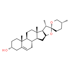 ChemSpider 2D Image | (3alpha,25R)-Spirost-5-en-3-ol | C27H42O3