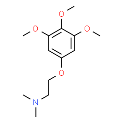 ChemSpider 2D Image | N,N-Dimethyl-2-(3,4,5-trimethoxyphenoxy)ethanamine | C13H21NO4