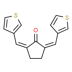 ChemSpider 2D Image | (2Z,5Z)-2,5-Bis(3-thienylmethylene)cyclopentanone | C15H12OS2