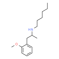ChemSpider 2D Image | N-[1-(2-Methoxyphenyl)-2-propanyl]-1-hexanamine | C16H27NO