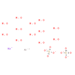 ChemSpider 2D Image | Aluminium sodium sulfate hydrate (1:1:2:12) | H24AlNaO20S2