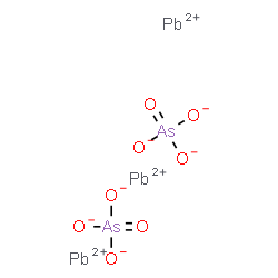 ChemSpider 2D Image | Lead(2+) arsenate (3:2) | As2O8Pb3