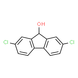 ChemSpider 2D Image | 2,7-Dichloro-9H-fluoren-9-ol | C13H8Cl2O