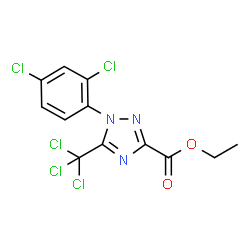 ChemSpider 2D Image | fenchlorazole-ethyl | C12H8Cl5N3O2