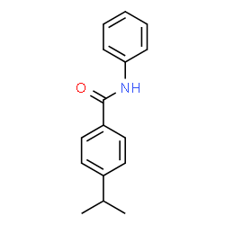 ChemSpider 2D Image | 4-Isopropyl-N-phenylbenzamide | C16H17NO