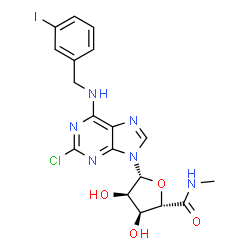 ChemSpider 2D Image | namodenoson | C18H18ClIN6O4