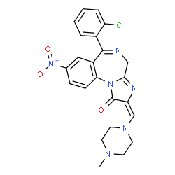 ChemSpider 2D Image | (E)-triazulenone | C23H21ClN6O3