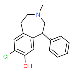 ChemSpider 2D Image | R-(+)-Sch 23390 | C17H18ClNO