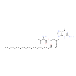 ChemSpider 2D Image | Valomaciclovir stearate | C33H58N6O5