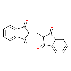 ChemSpider 2D Image | 2,2'-Methylenebis(1H-indene-1,3(2H)-dione) | C19H12O4