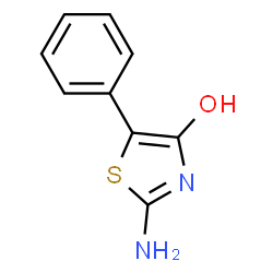 ChemSpider 2D Image | 2-AMINO-5-PHENYL-1,3-THIAZOL-4-OL | C9H8N2OS