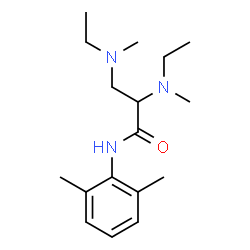 ChemSpider 2D Image | N-(2,6-Dimethylphenyl)-N~2~-ethyl-3-[ethyl(methyl)amino]-N~2~-methylalaninamide | C17H29N3O