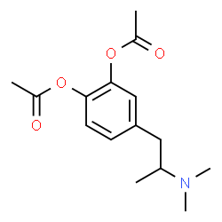ChemSpider 2D Image | 4-[2-(Dimethylamino)propyl]-1,2-phenylene diacetate | C15H21NO4