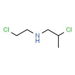 ChemSpider 2D Image | 2-Chloro-N-(2-chloroethyl)-1-propanamine | C5H11Cl2N