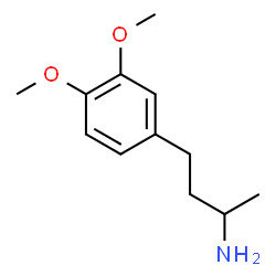 ChemSpider 2D Image | 4-(3,4-Dimethoxyphenyl)-2-butanamine | C12H19NO2