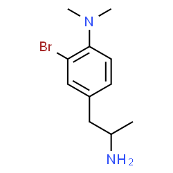 ChemSpider 2D Image | 4-(2-Aminopropyl)-2-bromo-N,N-dimethylaniline | C11H17BrN2