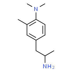 ChemSpider 2D Image | 4-(2-Aminopropyl)-N,N,2-trimethylaniline | C12H20N2