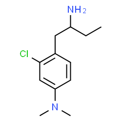 ChemSpider 2D Image | 4-(2-Aminobutyl)-3-chloro-N,N-dimethylaniline | C12H19ClN2