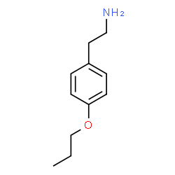 ChemSpider 2D Image | 4-Propoxybenzeneethanamine | C11H17NO